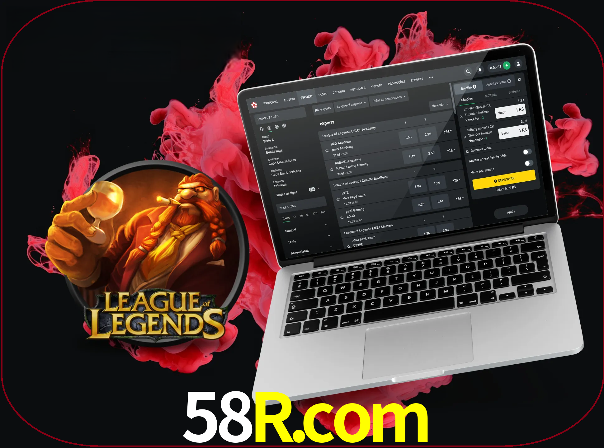 Se é um fã deste jogo, muitos torneios fantásticos que o vão surpreender estão disponíveis no 58r.