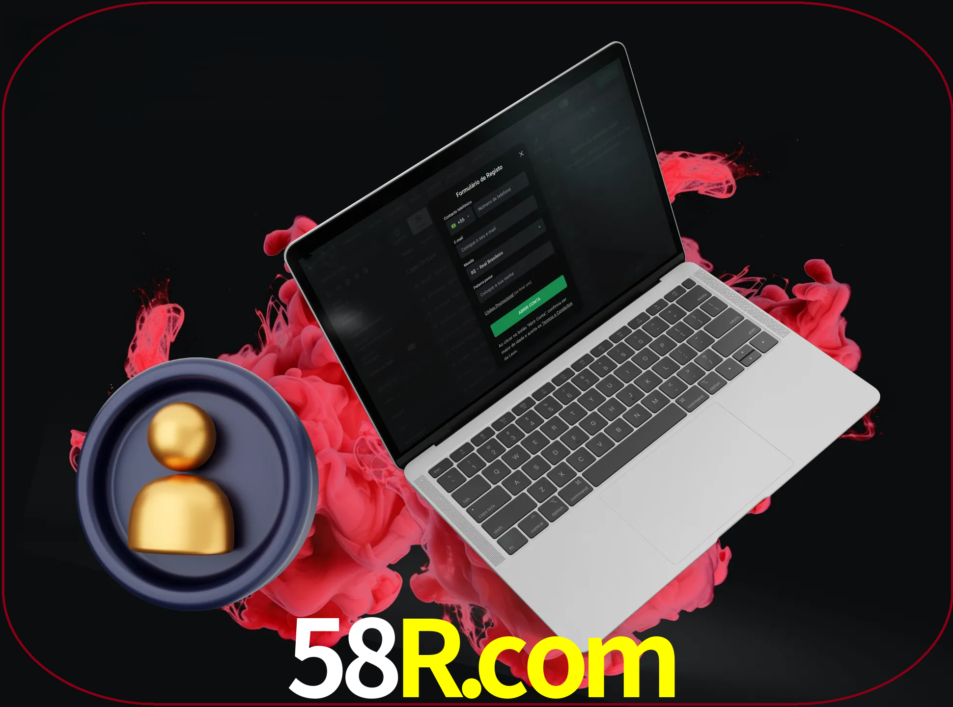 No cabeçalho do site 58r, clique no botão que o levará a um formulário especial onde terá de introduzir as suas informações actuais.
